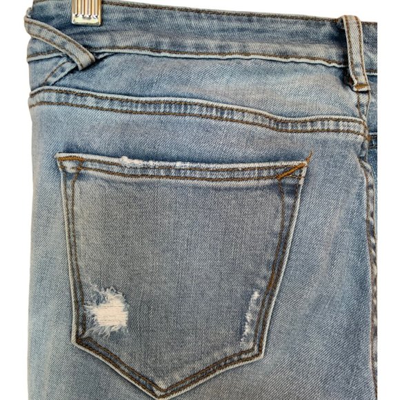Vigoss Women's The Jagger Skinny Distressed Jeans Raw Hem \ Size 27x26 - Picture 4 of 7